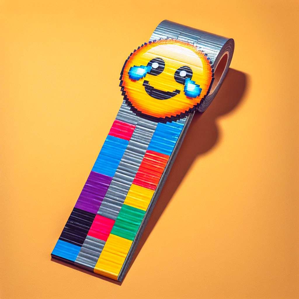 Duct tape emoji bookmarks