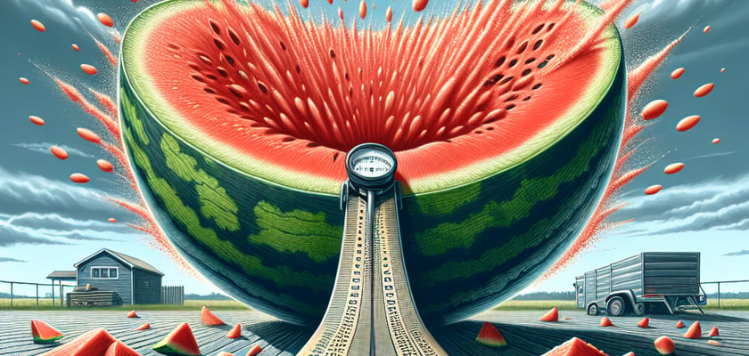 Watermelon seed spitting measurement