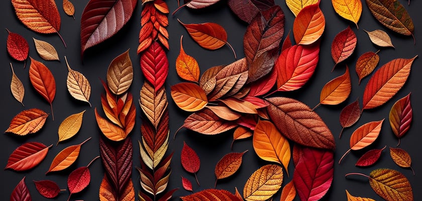 Fall leaves number match