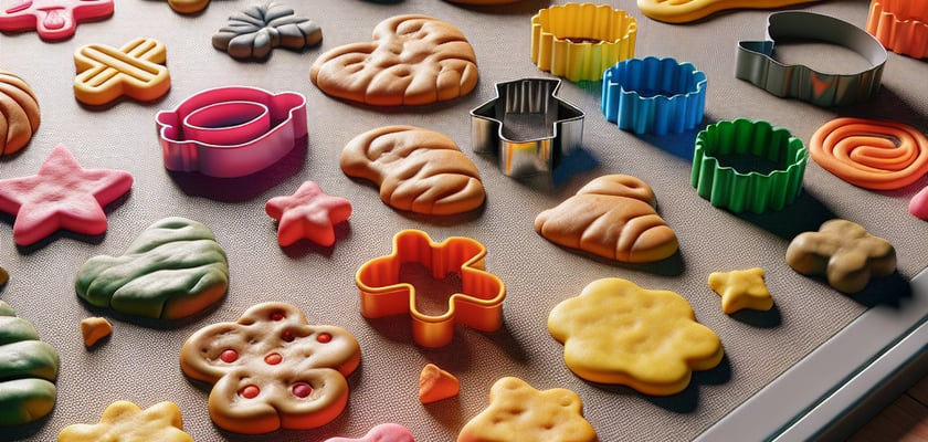 Cookie counting playdough mats