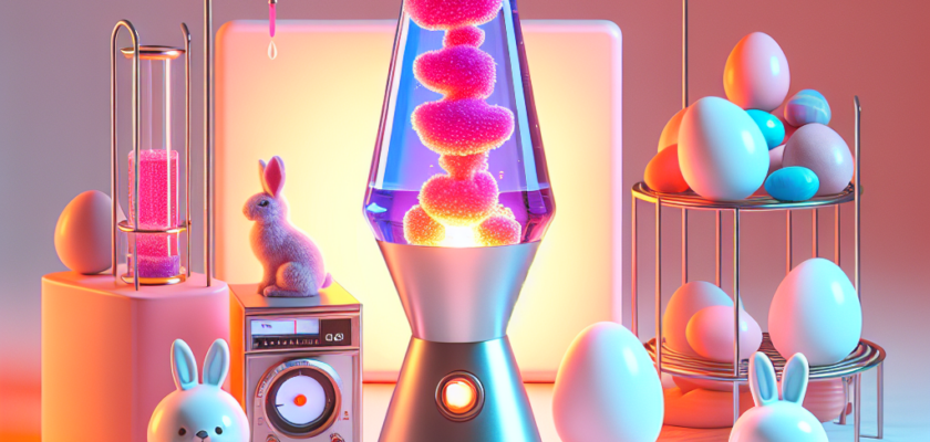 Easter lava lamp