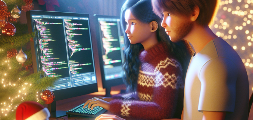 Christmas coding with kids